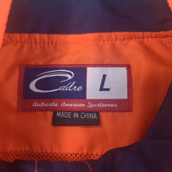 Auburn UA Tigers Football Mens Large Pullover Jacket Orange Windbreaker 1/4 Zip - Picture 6 of 7